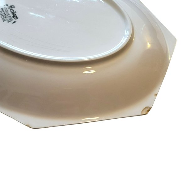 Johnson Bros. Heritage Ironstone Octagonal Oval Serving Dish England DH678 - Picture 6 of 6